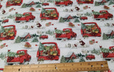 Quilting Cotton Susan Winget Dogs & Trucks Christmas