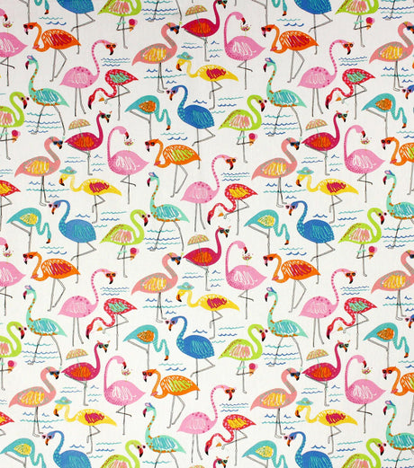 Outdoor Fabric Solarium Novelty Flamingo 54" Wide Polyester