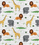 Quilting Cotton Savannah Living on White Nursery David Textiles
