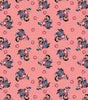 Quilting Cotton Disney Lilo & Stitch Forever on Pink