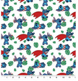 Quilting Cotton Disney Stitch Action Toss 100% Cotton Fabric