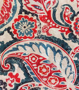 Cotton Canvas Paisley Green 44" Wide Upholstery Fabric