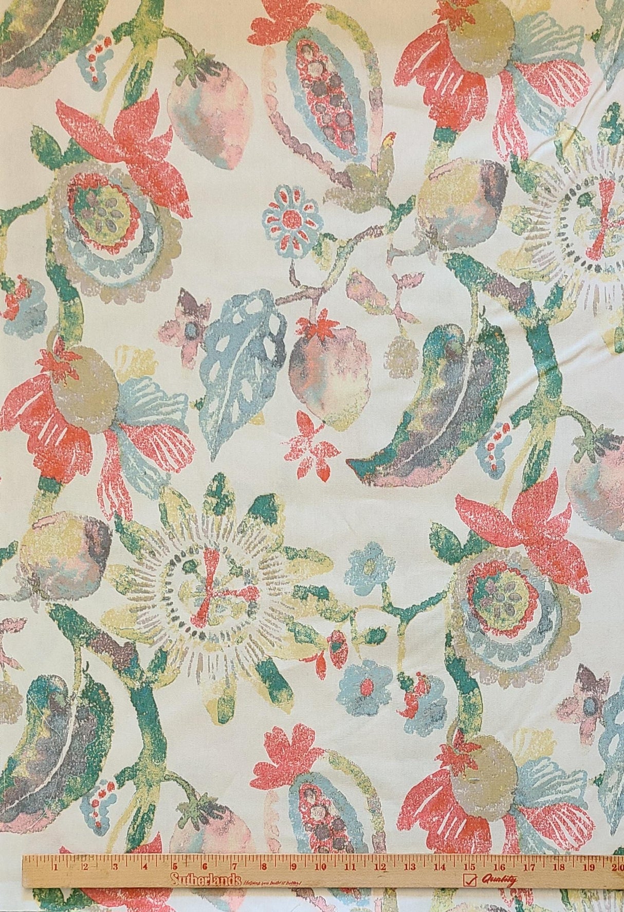 Cotton Canvas Anastasia Serene 44" Wide Upholstery Fabric