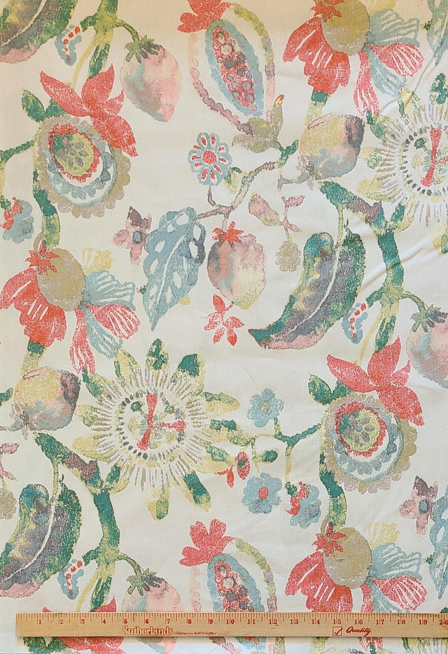 Cotton Canvas Anastasia Serene 44" Wide Upholstery Fabric