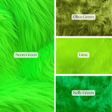 High-Quality Long Pile Fur Fabric - Long Pile Faux Fur, Multiple Colors, 1 Yard