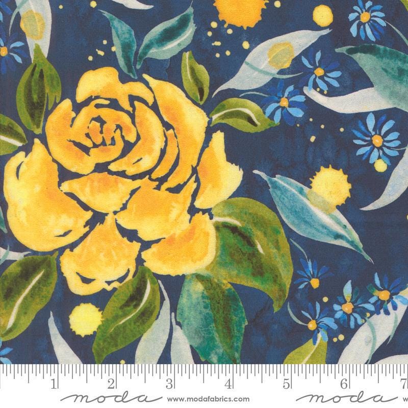Wide Quilt Backing 108" Sunshine Blue Skies Lake Moda