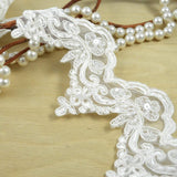 Bridal Lace Trim White Ivory 2.5"