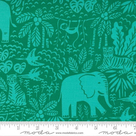 Quilting Cotton Jungle Paradise Monstera Moda