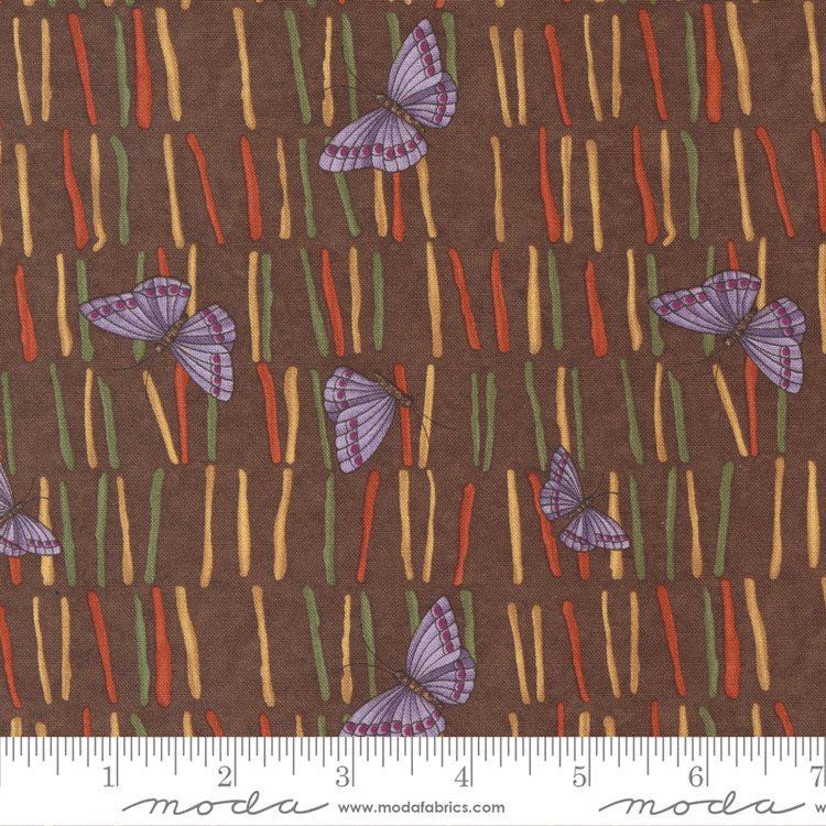 Quilting Cotton Sunflower Garden Brown Moda