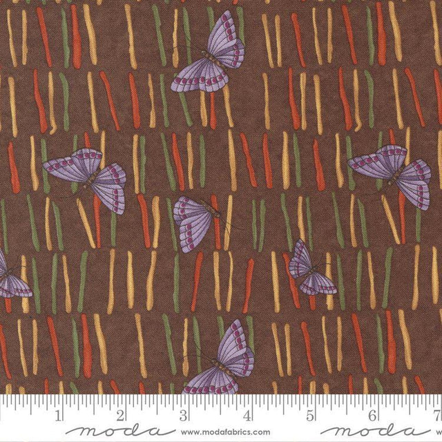 Quilting Cotton Sunflower Garden Brown Moda