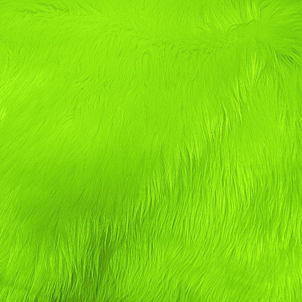 Vibrant Green Faux Fur Fabric - Lime Green, Kelly Green, Olive Green, Neon Green