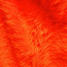 Red Burgundy Orange Neon Orange Faux Fur Fabric - Long Pile Shag, 1 Yard