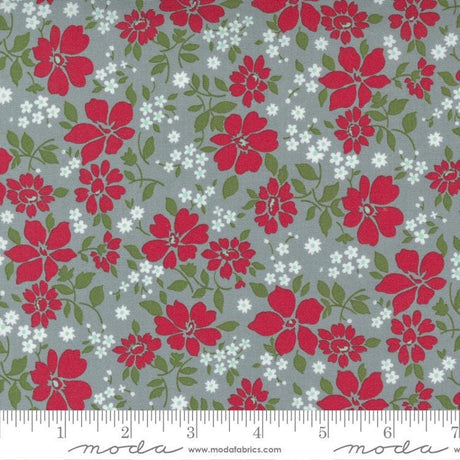 Quilting Cotton Merry Little Christmas Silver Moda