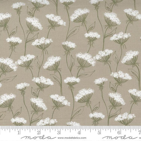 Quilting Cotton Flower Pot Taupe Floral Moda