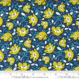 Quilting Cotton Morning Light Bluebird Floral Moda