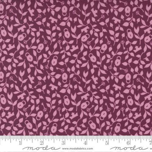Quilting Cotton Wild Meadow Boysenberry Moda