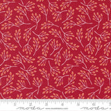 Quilting Cotton Joyful Joyful Poinsettia Red Moda Fabrics