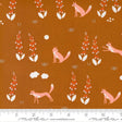 Quilting Cotton Meander Foxes Saddle Moda Fabrics