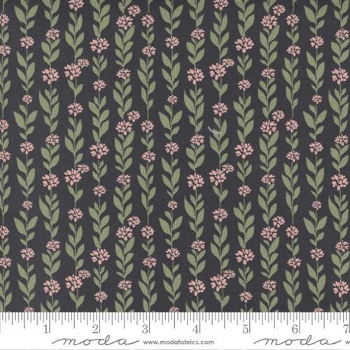 Quilting Cotton Country Rose Charcoal Moda