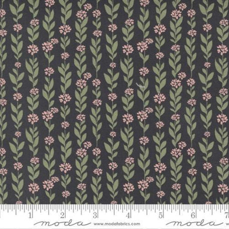Quilting Cotton Country Rose Charcoal Moda