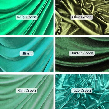 Soft Stretch Velvet Fabric - Baby Blue, 58" Width