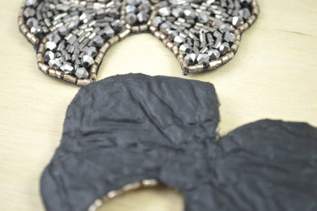 Crystal Bow Iron-On Applique