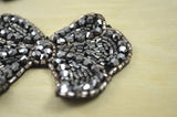 Crystal Bow Iron-On Applique