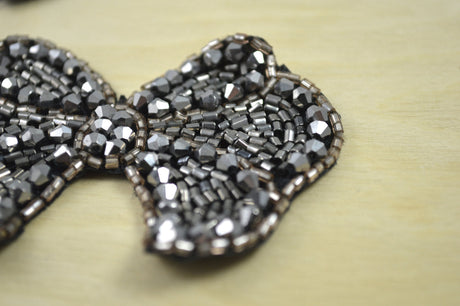 Crystal Bow Iron-On Applique