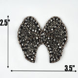Crystal Bow Iron-On Applique