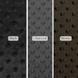 Black Chocolate And Charcoal Grey Minky Dot Fleece Fabric - Polka Dot, 60" Width (1 Yard)