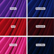 Bold And Vibrant Fabric Set Velvet Fabric - Burgundy, Royal Blue, Fuchsia, Red, Purple, 58-60" Width (1 Yard)