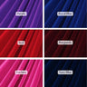 Bold And Vibrant Fabric Set Velvet Fabric - Burgundy, Royal Blue, Fuchsia, Red, Purple, 58-60" Width (1 Yard)