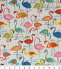 Cotton Canvas Fabric Florida Diva Flamingo 43/44" Wide Richloom
