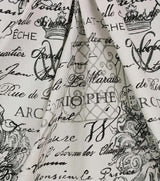 Cotton Slub Upholstery Fabric Dumas Vintage Print