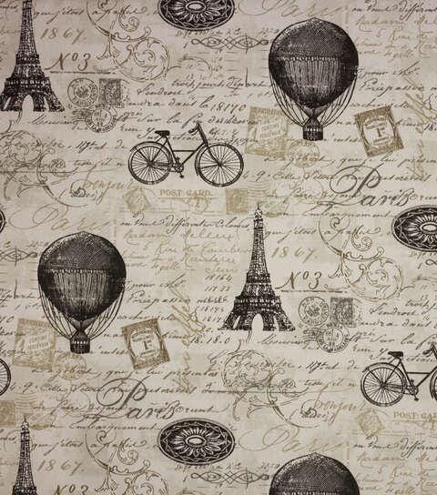 Cotton Canvas Fabric Richloom Adventure Grey 45" Wide