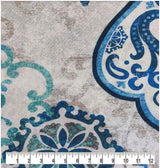 Cotton Canvas Fabric Classic Medallion Tan 44" Wide