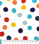 Cotton Canvas POP! Polkadot Confetti White 44" Wide