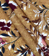 Cotton Canvas Fabric Laura's Powder Room Yellow 44" Wide