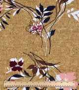 Cotton Canvas Fabric Laura's Powder Room Yellow 44" Wide