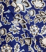 Cotton Canvas Fabric Highlands on Blue 44" Wide Richloom