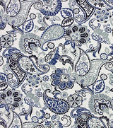 Cotton Canvas Fabric Richloom Filigree Seaside Paisley 44/45" Wide