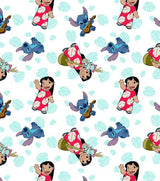 Quilting Cotton Lilo & Stitch Friends Floral Disney