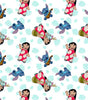 Quilting Cotton Lilo & Stitch Friends Floral Disney