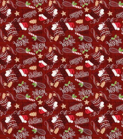 Quilting Cotton No Cookies Left Behind Christmas Gingerbread