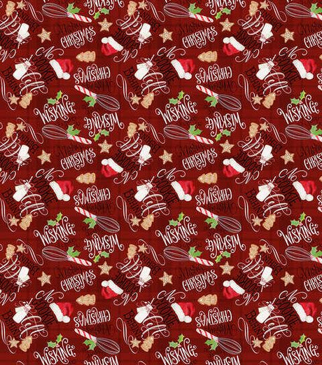 Quilting Cotton No Cookies Left Behind Christmas Gingerbread