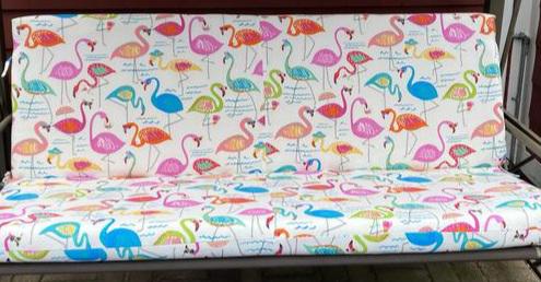Outdoor Fabric Solarium Novelty Flamingo 54" Wide Polyester