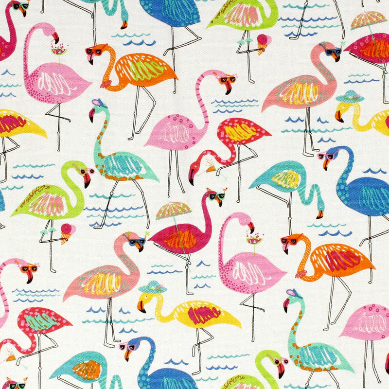 Outdoor Fabric Solarium Novelty Flamingo 54" Wide Polyester