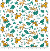 Quilting Cotton Lion King Simba and Nala Grub Toss Disney