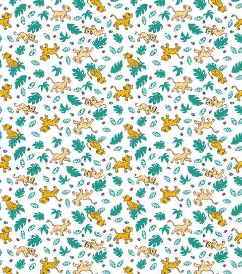 Quilting Cotton Lion King Simba and Nala Grub Toss Disney