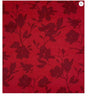 Cotton Canvas Fabric New Folk Tonal Floral on Red Christmas 44" Wide